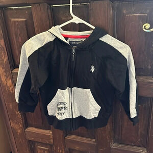 Boys US Polo Association zip-up hoodie